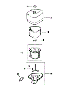 Kohler Engine Air Intake & Filtration parts for Mtd Pro Wide Area Mower 55AD210Q195 / 2000 from AppliancePartsPros.com