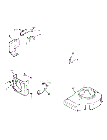 Kohler Engine Blower Housing & Baffles parts for Mtd Pro Wide Area Mower 55AD210Q195 / 2000 from AppliancePartsPros.com