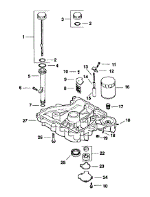 Kohler Engine Oil Pan & Lubrication & Filter parts for Mtd Pro Wide Area Mower 55AD210Q195 / 2000 from AppliancePartsPros.com