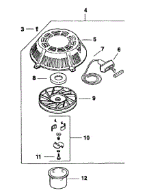 Kohler Engine Starting System parts for Mtd Pro Wide Area Mower 55AD210Q195 / 2000 from AppliancePartsPros.com