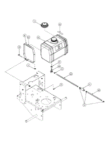 Tank Assembly parts for Mtd Pro Wide Area Mower 55AD210Q195 / 2000 from AppliancePartsPros.com