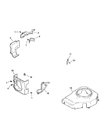 Kohler Engine Blower Housing & Baffles parts for Mtd Pro Wide Area Mower 55AD210Q195 / 2001 from AppliancePartsPros.com