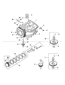 Kohler Engine Crankcase parts for Mtd Pro Wide Area Mower 55AD210Q195 / 2001 from AppliancePartsPros.com