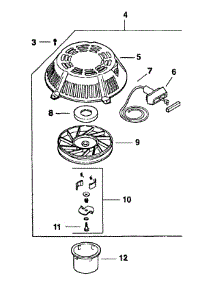 Kohler Engine Starting System parts for Mtd Pro Wide Area Mower 55AD210Q195 / 2001 from AppliancePartsPros.com