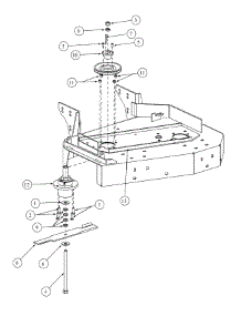 Spindle Assembly parts for Mtd Pro Wide Area Mower 55AD210Q195 / 2001 from AppliancePartsPros.com