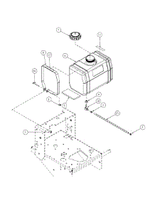 Tank Assembly parts for Mtd Pro Wide Area Mower 55AD210Q195 / 2001 from AppliancePartsPros.com