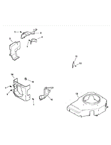 Kohler Engine Blower Housing & Baffles parts for Mtd Pro Wide Area Mower 55AD210R195 from AppliancePartsPros.com