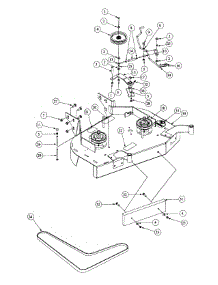Deck Assembly parts for Mtd Pro Wide Area Mower 55AE210R195 / 2000 from AppliancePartsPros.com