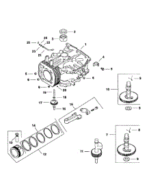 Kohler Engine Crankcase parts for Mtd Pro Wide Area Mower 55AE210R195 / 2000 from AppliancePartsPros.com