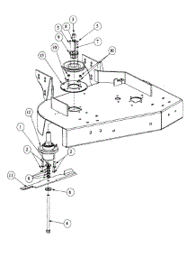 Spindle Assembly parts for Mtd Pro Wide Area Mower 55AE210R195 / 2000 from AppliancePartsPros.com
