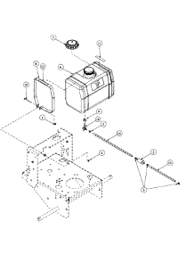 Tank Assembly parts for Mtd Pro Wide Area Mower 55AE210R195 / 2000 from AppliancePartsPros.com