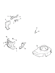 Kohler Engine Blower Housing & Baffles parts for Mtd Pro Wide Area Mower 55AE210R195 / 2001 from AppliancePartsPros.com