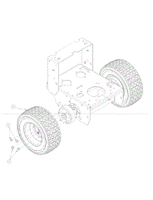 Standard Wheel Assembly parts for Mtd Pro Wide Area Mower 55AE331R195 from AppliancePartsPros.com