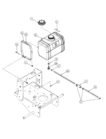 Tank Assembly parts for Mtd Pro Wide Area Mower 55AE231S195 / 2000 from AppliancePartsPros.com
