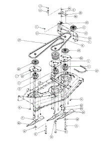 Float Deck Spindle Assembly parts for Mtd Pro Wide Area Mower 55AE232M195 / 2000 from AppliancePartsPros.com