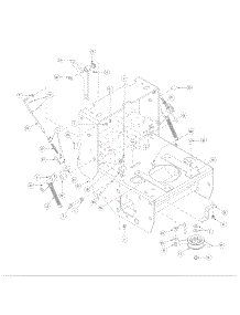 Standard Engine Deck Assembly Hydro parts for Mtd Pro Wide Area Mower 55AE323S195 from AppliancePartsPros.com