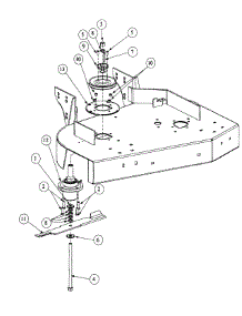 Spindle Assembly parts for Mtd Pro Wide Area Mower 55AE223T195 / 2000 from AppliancePartsPros.com