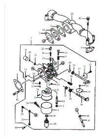 Kawasaki Carburetor parts for Mtd Pro Wide Area Mower 55AF3DAM195 from AppliancePartsPros.com