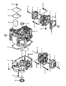 Kawasaki Cylinder & Crankcase parts for Mtd Pro Wide Area Mower 55AF3DAM195 from AppliancePartsPros.com