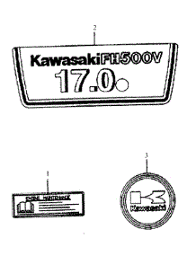 Kawasaki Decals parts for Mtd Pro Wide Area Mower 55AF3DAM195 from AppliancePartsPros.com