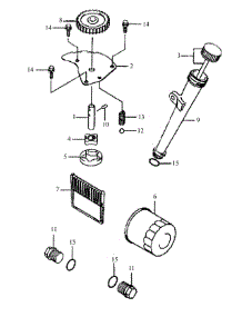 Kawasaki Lubrication Equipment parts for Mtd Pro Wide Area Mower 55AF3DAM195 from AppliancePartsPros.com