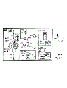 B&S Carburetor Group (Part 3) parts for Mtd Pro Wide Area Mower 55AF3C5M195 from AppliancePartsPros.com