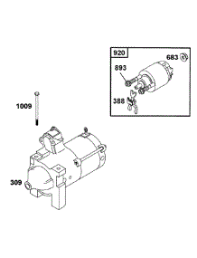 B&S Electric Starter (Part 1) parts for Mtd Pro Wide Area Mower 55AF3C5M195 from AppliancePartsPros.com