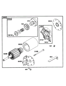 B&S Electric Starter (Part 2) parts for Mtd Pro Wide Area Mower 55AF3C5M195 from AppliancePartsPros.com