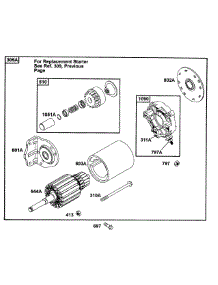 B&S Electric Starter (Part 3) parts for Mtd Pro Wide Area Mower 55AF3C5M195 from AppliancePartsPros.com