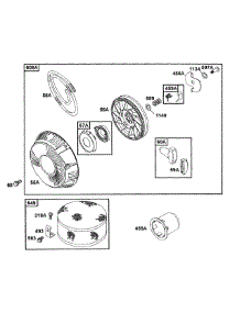 B&S Rewind Starter Assembly (Part 2) parts for Mtd Pro Wide Area Mower 55AF3C5M195 from AppliancePartsPros.com