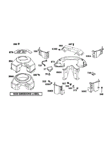 B&S Blower Housings, Air Guides parts for Mtd Pro Wide Area Mower 55AF3C5T195 from AppliancePartsPros.com