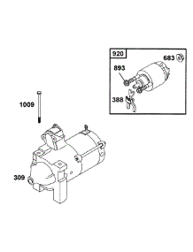 B&S Electric Starter (Part 1) parts for Mtd Pro Wide Area Mower 55AF3C5T195 from AppliancePartsPros.com