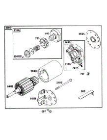 B&S Electric Starter (Part 2) parts for Mtd Pro Wide Area Mower 55AF3C5T195 from AppliancePartsPros.com