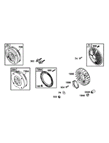 B&S Flywheel, Screen, Fan parts for Mtd Pro Wide Area Mower 55AF3C5T195 from AppliancePartsPros.com