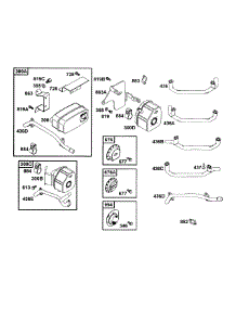 B&S Muffler Groups, Manifolds parts for Mtd Pro Wide Area Mower 55AF3C5T195 from AppliancePartsPros.com