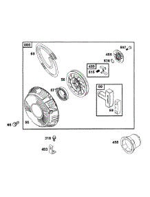 B&S Rewind Starter Assembly (Part 1) parts for Mtd Pro Wide Area Mower 55AF3C5T195 from AppliancePartsPros.com