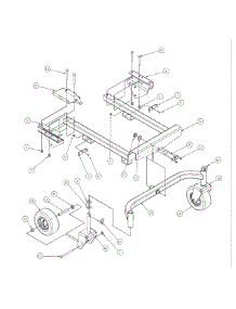 Float Deck Front Axle Frame Assembly parts for Mtd Pro Wide Area Mower 55AF3B6K195 from AppliancePartsPros.com