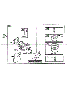 B&S Engine Carburetor Assy parts for Mtd Pro Commercial Mower 51B-330-195 from AppliancePartsPros.com