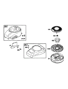 B&S Engine Blower Hsg & Flywheel parts for Mtd Pro Commercial Mower 52B-370-195 from AppliancePartsPros.com