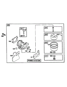 B&S Engine Carburetor Assy parts for Mtd Pro Commercial Mower 52B-370-195 from AppliancePartsPros.com