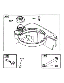 B&S Engine Fuel Tank parts for Mtd Pro Commercial Mower 52B-370-195 from AppliancePartsPros.com