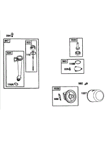 B&S Engine Oil Grp parts for Mtd Pro Commercial Mower 52B-370-195 from AppliancePartsPros.com