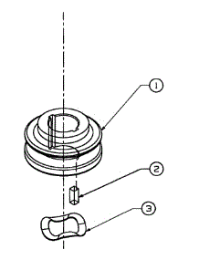 Engine Pulley parts for Mtd Pro Commercial Mower 52B-370-195 from AppliancePartsPros.com