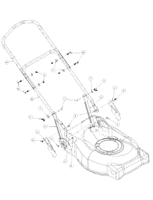 Handle Self Propelled parts for Mtd Pro Commercial Mower 52B-370-195 from AppliancePartsPros.com