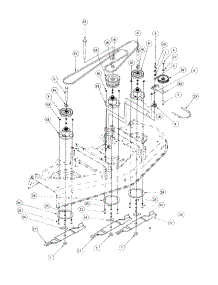Deck Spindle Assembly parts for Mtd Pro Wide Area Mower 55AF3B7J195 from AppliancePartsPros.com
