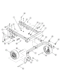 Front Axle parts for Mtd Pro Wide Area Mower 55AF3B7J195 from AppliancePartsPros.com