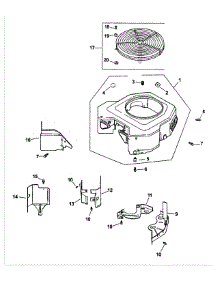 Kohler Engine Blower Housing & Baffles parts for Mtd Pro Wide Area Mower 55AF3B7J195 from AppliancePartsPros.com