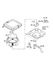 B&S Air Cleaner Group (Part 1) parts for Mtd Pro Z-Force 53AB555M195 from AppliancePartsPros.com