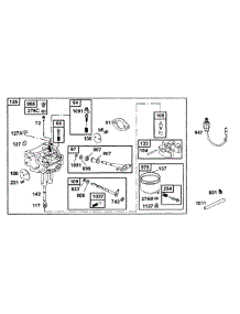 B&S Carburetor Group-Parts parts for Mtd Pro Z-Force 53AB555M195 from AppliancePartsPros.com