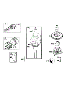 B&S Connecting Rod, Piston Group, Crankshaft, Cam parts for Mtd Pro Z-Force 53AB555M195 from AppliancePartsPros.com